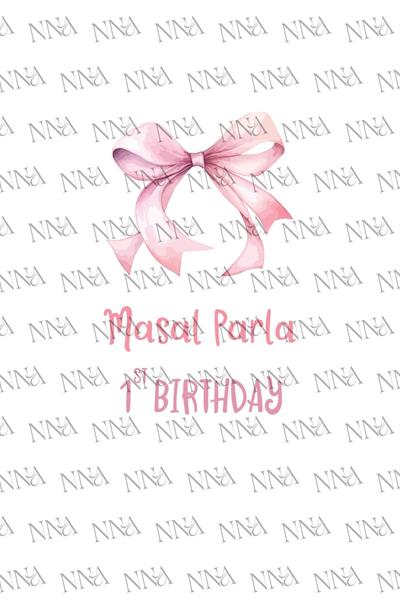 Kız Bebek Doğum Günü Hediyeliği Küçük Boy Kağıt Çanta | FİYONK | BKBT111