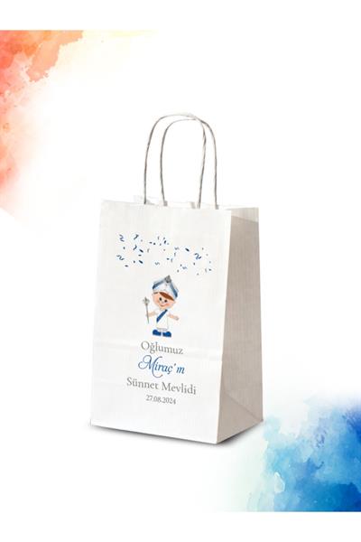 Sünnet Hediyeliği Küçük Boy Kağıt Çanta |SÜNNET ÇOCUĞU | BKBT102