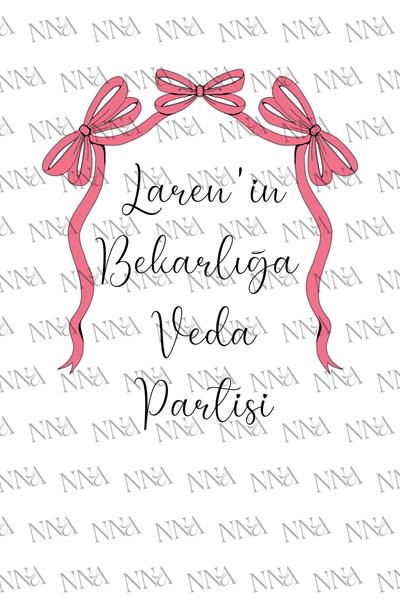 Kına Hediyeliği Küçük Boy Kağıt Çanta | KURDELE | BKBT92