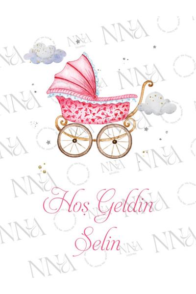 Kız Bebek Mevlid Hediyeliği Küçük Boy Kağıt Çanta | PUSET | BKBT99