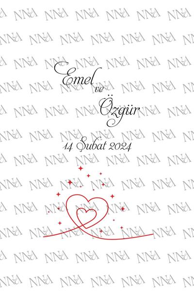 Nişan Hediyeliği Küçük Boy Kağıt Çanta |VALENTINE