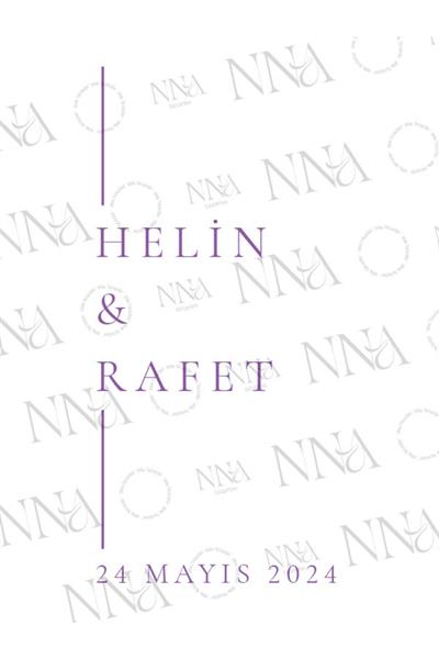 Kişiye Özel İsim Baskılı Düğün Hediyeliği Küçük Boy Kağıt Çanta | ELEGANT | BKBT104