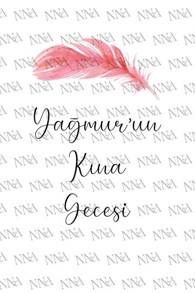 Kına Hediyeliği Küçük Boy Kağıt Çanta | MELEK TÜYÜ | BKBT91