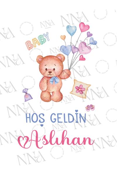 Kız Bebek Mevlid Hediyeliği Küçük Boy Kağıt Çanta | TEDDY | BKBT76
