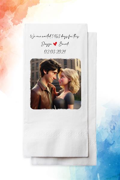 Animasyon Temalı Söz-Nişan Peçete | PGBT80