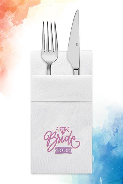 Bride to be cepli airlaid parti peçetesi | PABT13