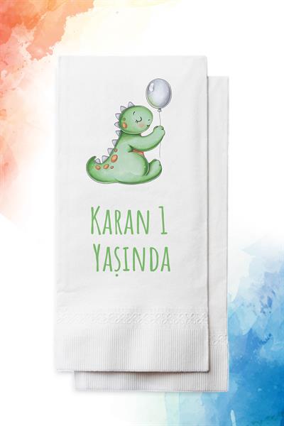 Dinozor Figürlü Doğum Günü Peçete | PGBT56
