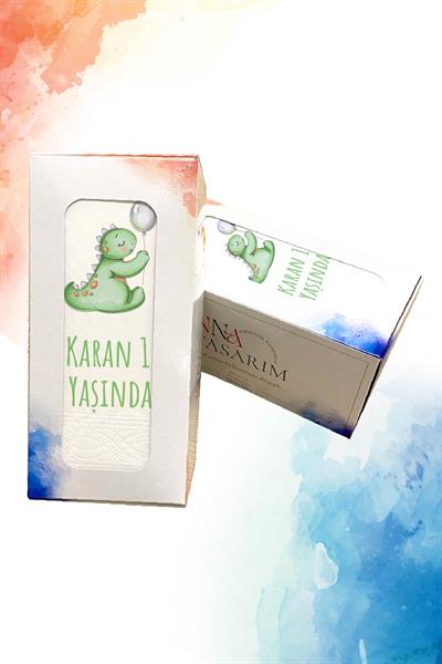 Dinozor Figürlü Doğum Günü Peçete | PGBT56