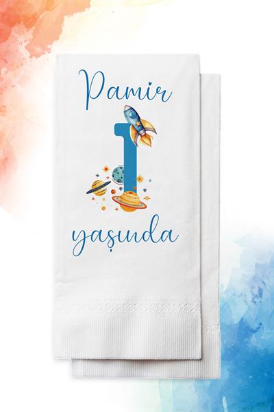 Galaksi Temalı Doğum Günü  Peçetesi | PGBT112