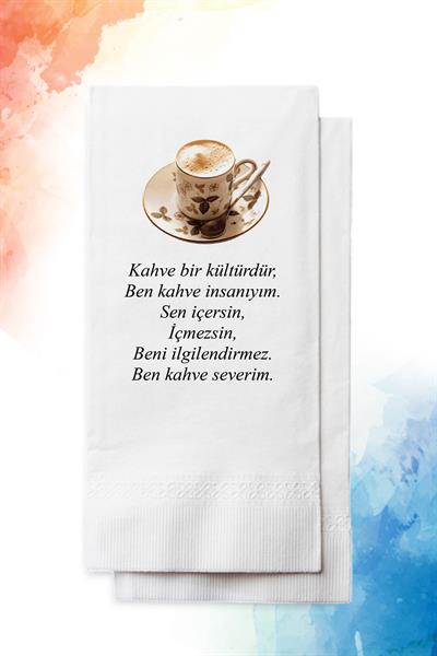 Kahve Manifestosu Konuşan Peçete | PGBT32