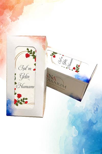 Sarmaşık Gül Detaylı Gelin Hamamı Peçete | PGBT24