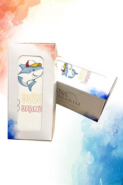 Köpek Balığı Figürlü Doğum Günü Peçete | PGBT57