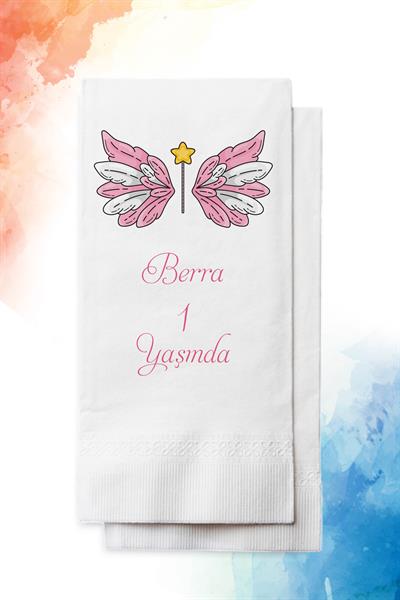 Melek Kanadı Doğum Günü Peçetesi |PGBT97