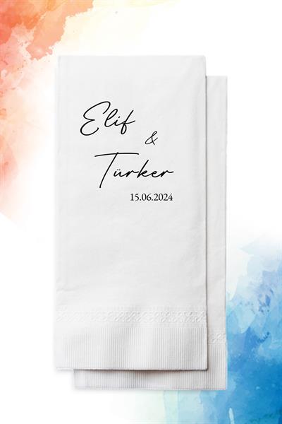 Monogram Söz-Nişan Peçetesi | PGBT113