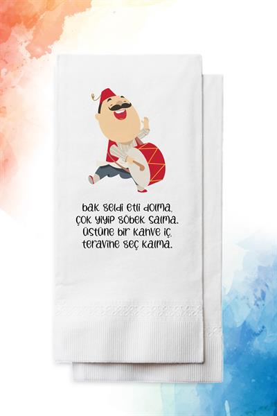 Ramazan Davulcusu figürlü Manili Peçete | PGBT83