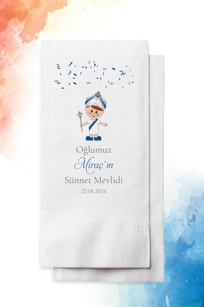 Sünnet Çocuğu Detaylı Peçete | PGBT102