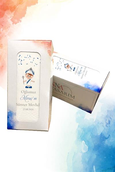 Sünnet Çocuğu Detaylı Peçete | PGBT102