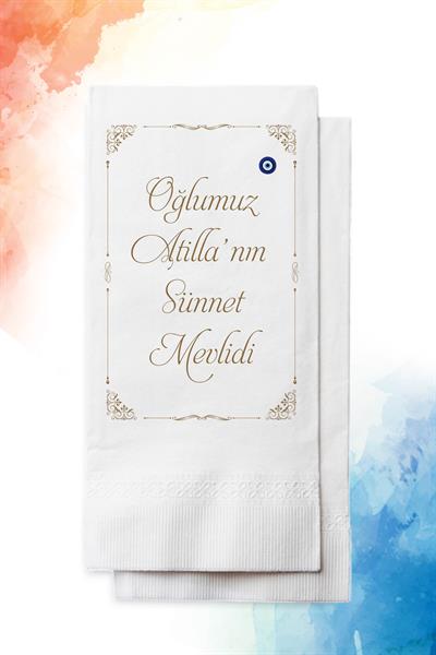 Nazar Boncuklu Sünnet Peçete | PGBT27