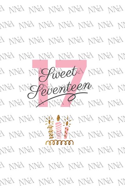 Sweet Seventeen Doğum Günü Peçetesi | PGBT37