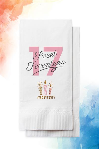 Sweet Seventeen Doğum Günü Peçetesi | PGBT37