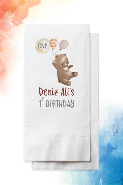 Teddy Bear Doğum Günü Peçete | PGBT71