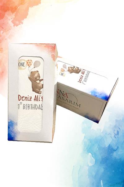 Teddy Bear Doğum Günü Peçete | PGBT71