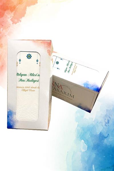 Yeşil Kandil Figürlü Hac/Umre Peçete | PGBT41