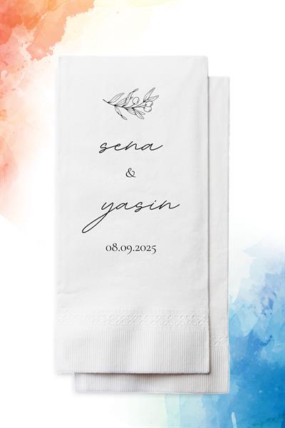 Zeytin Çiçeği Söz-Nişan Peçetesi | PGBT195