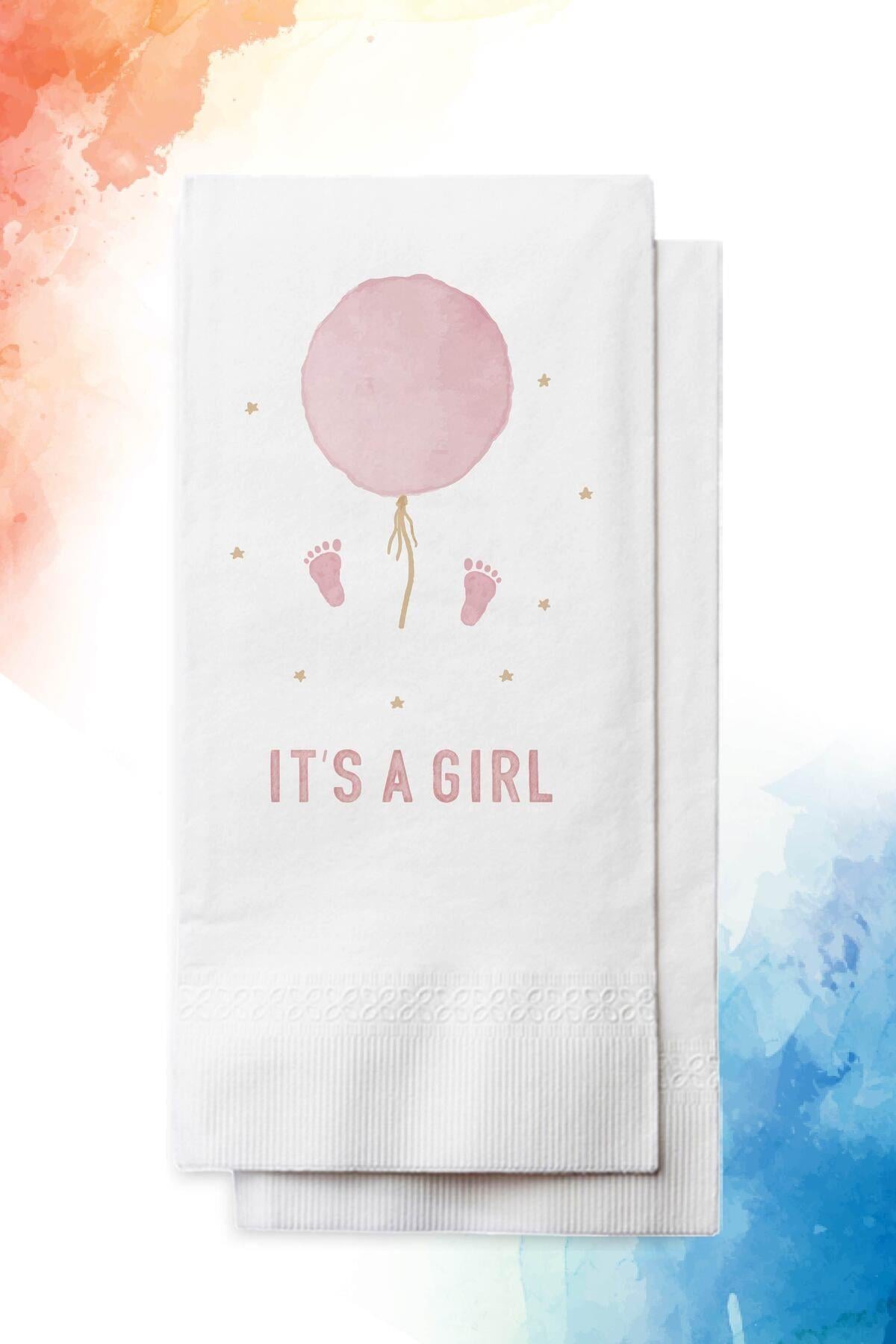 20 ADET IT'S A GIRL BASKILI PEÇETE (P133-20)