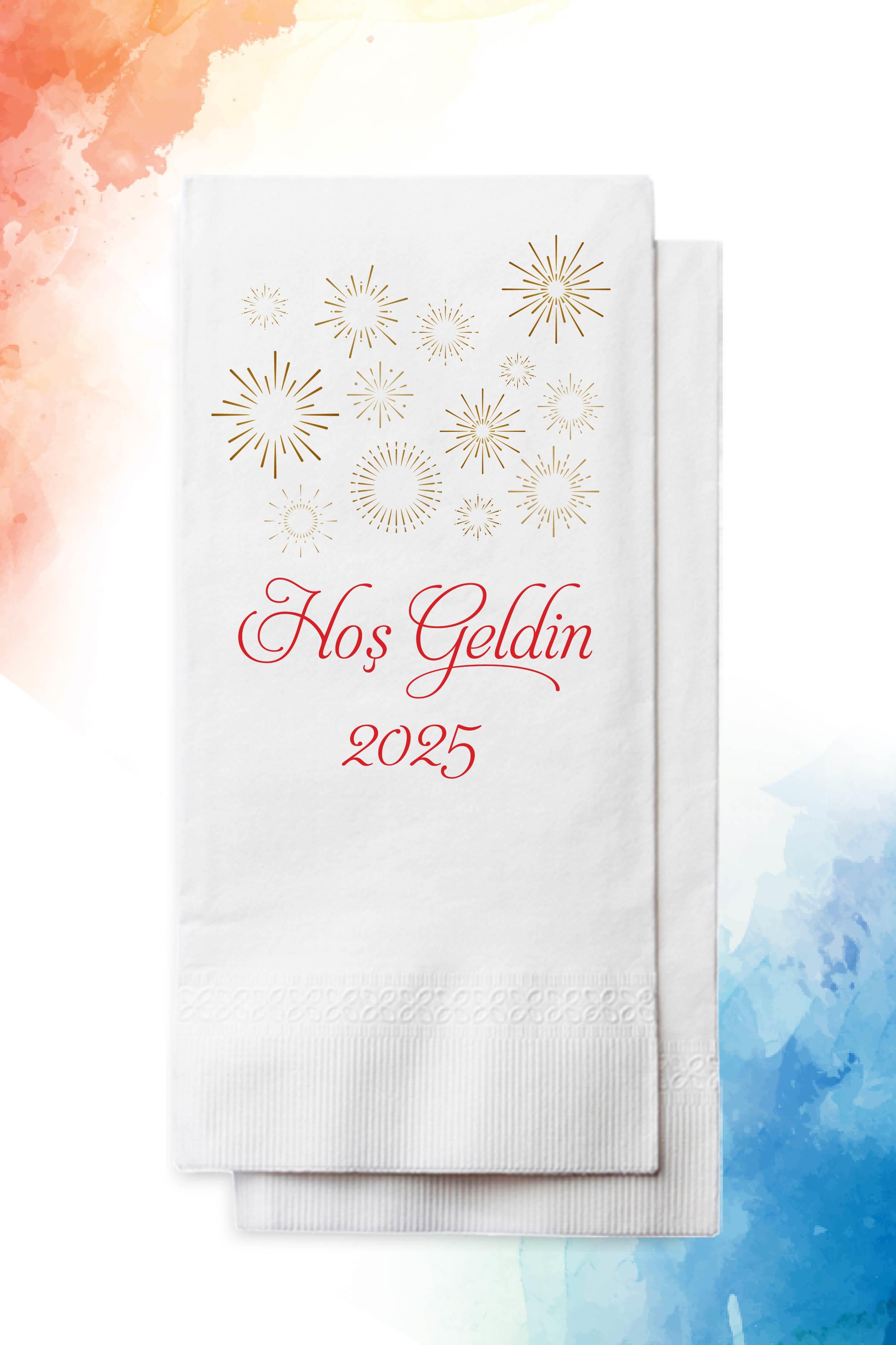 Hoş Geldin 2025 Peçete | YILBAŞI | PGBT62