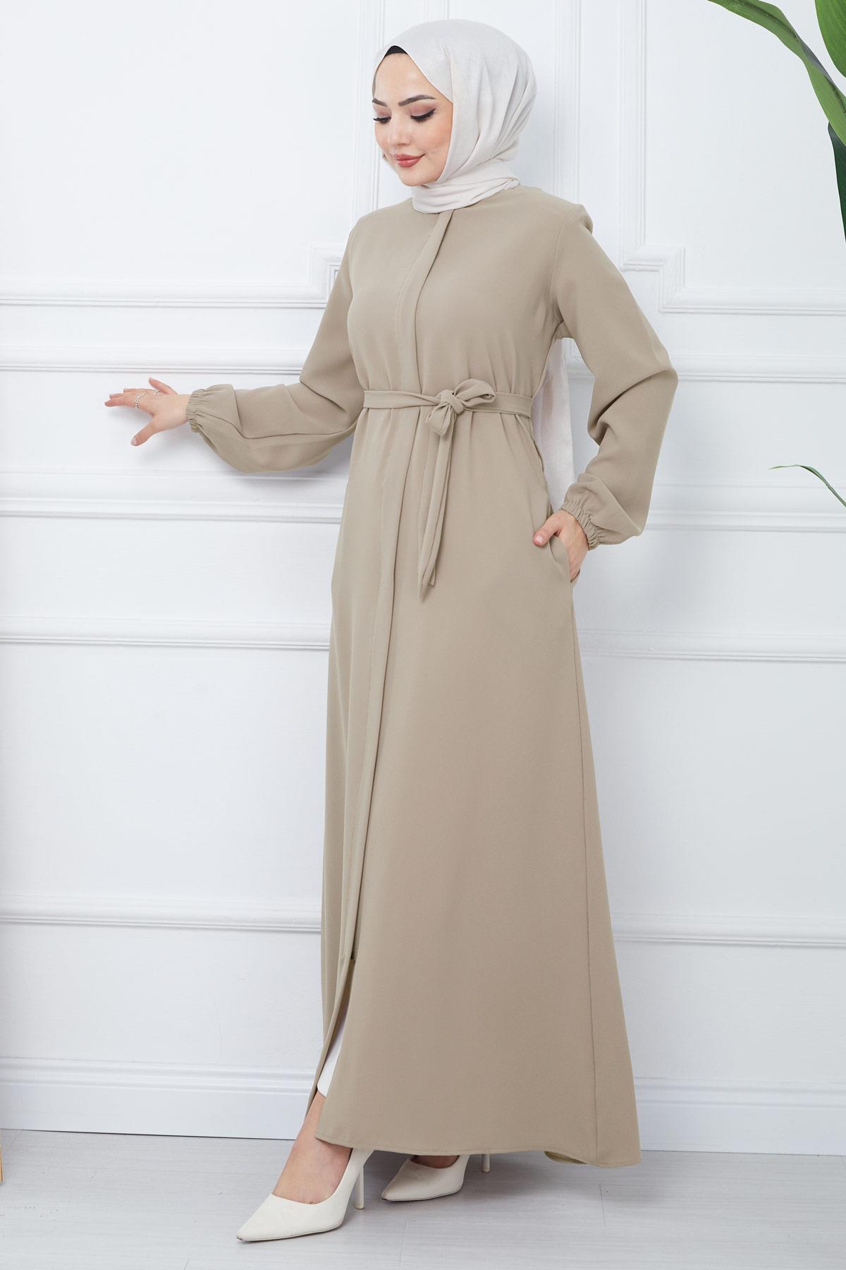 Gizli Patlı Kuşaklı Ferace Bej SS2361