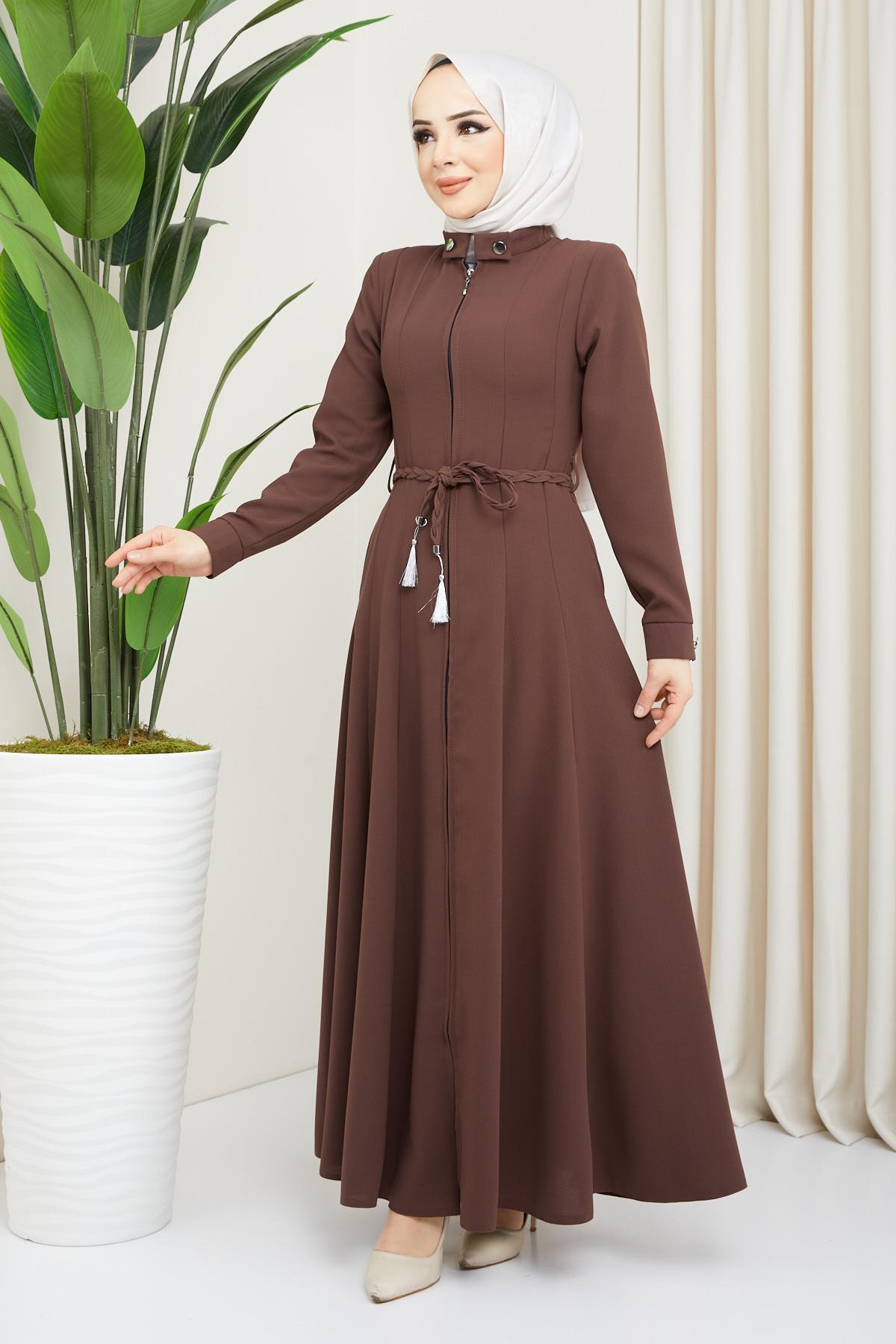 Pileli Mevlana Ferace Kahverengi SS2057