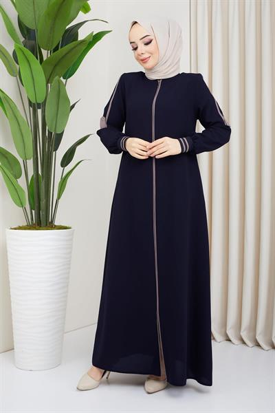 Biye Detaylı Ferace Lacivert SS02045