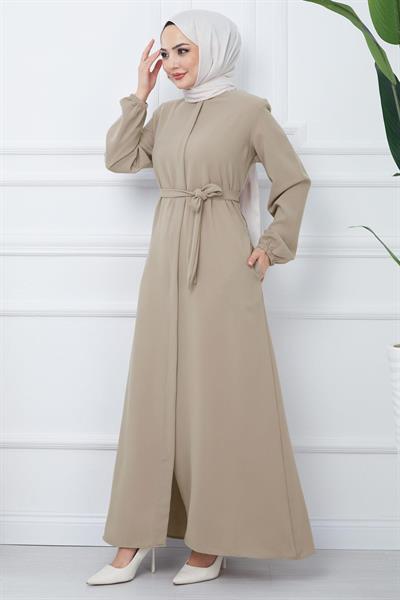 Gizli Patlı Kuşaklı Ferace Bej SS2361