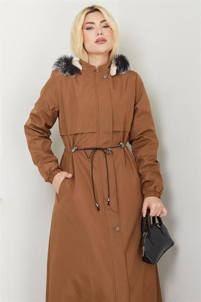 İçi Kürklü Tam Boy  Mont Taba SS2331