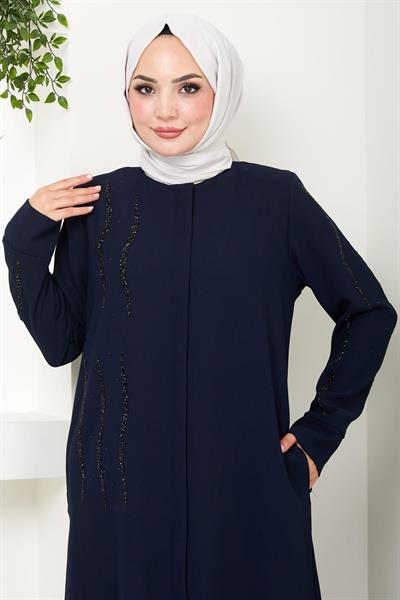 Sevgi Taşlı Ferace Lacivert SS2481