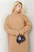 Balıkçı Yaka Triko Elbise SS2619 Camel