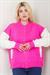 Bomber Yaka Çıtçıtlı Triko Hırka SS2615 Pembe