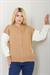 Bomber Yaka Çıtçıtlı Triko Hırka SS2615 Kahverengi