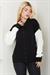 Bomber Yaka Çıtçıtlı Triko Hırka SS2615 Siyah