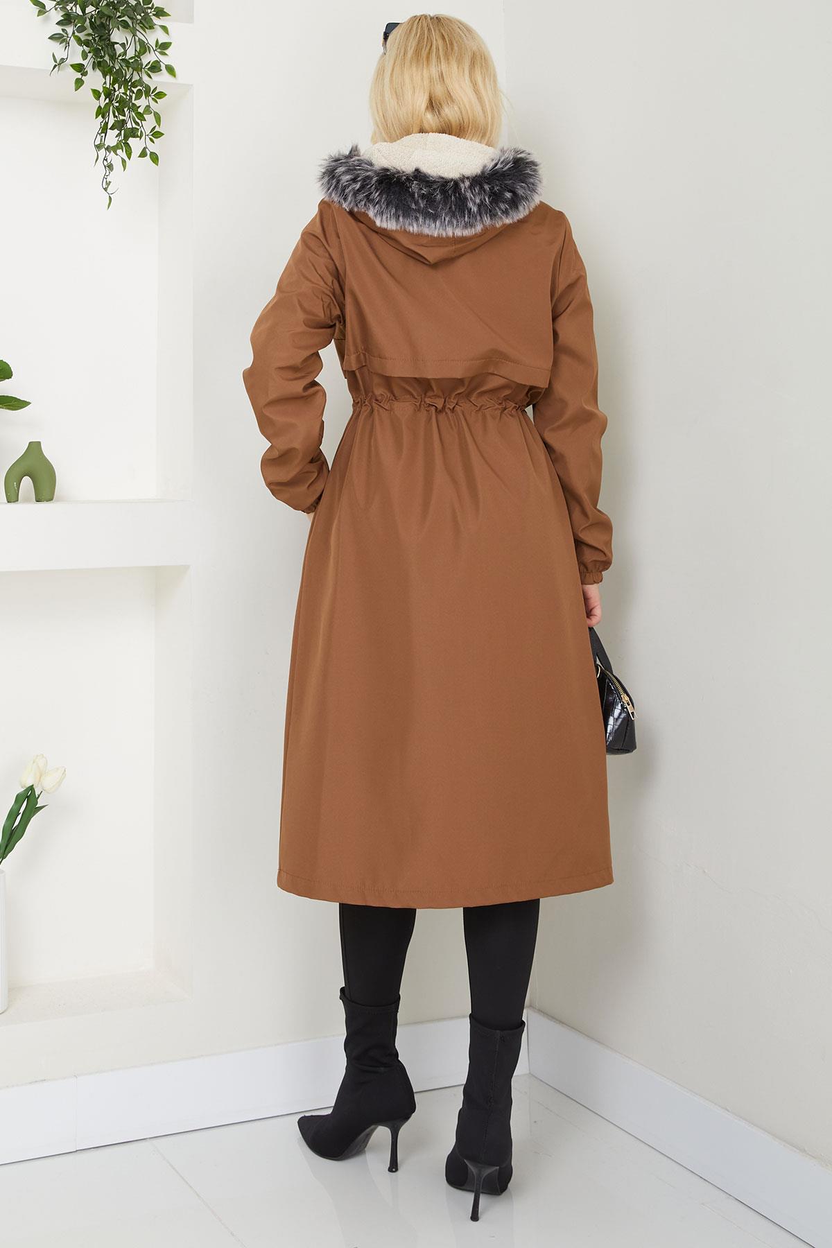 Allerli İçi Kürklü  Mont Taba SS2330