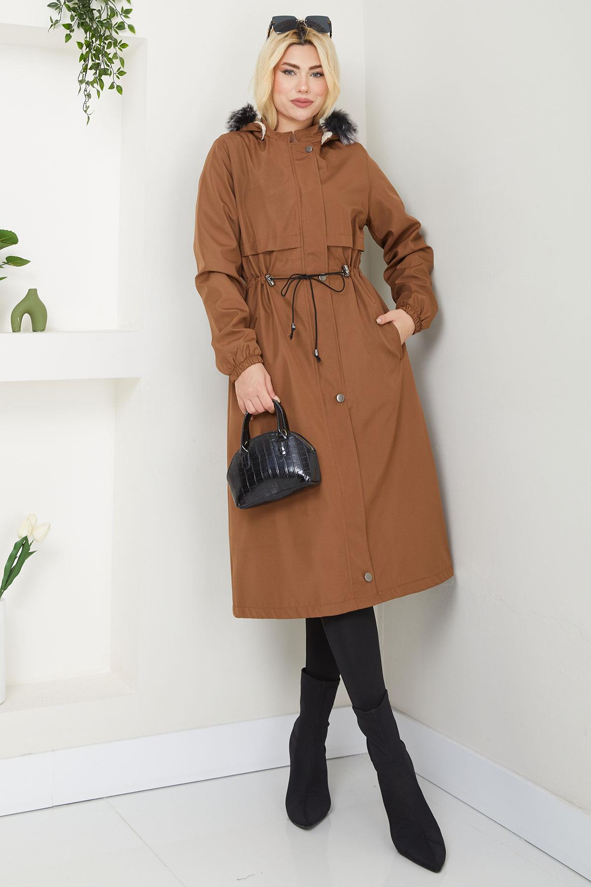 Allerli İçi Kürklü  Mont Taba SS2330