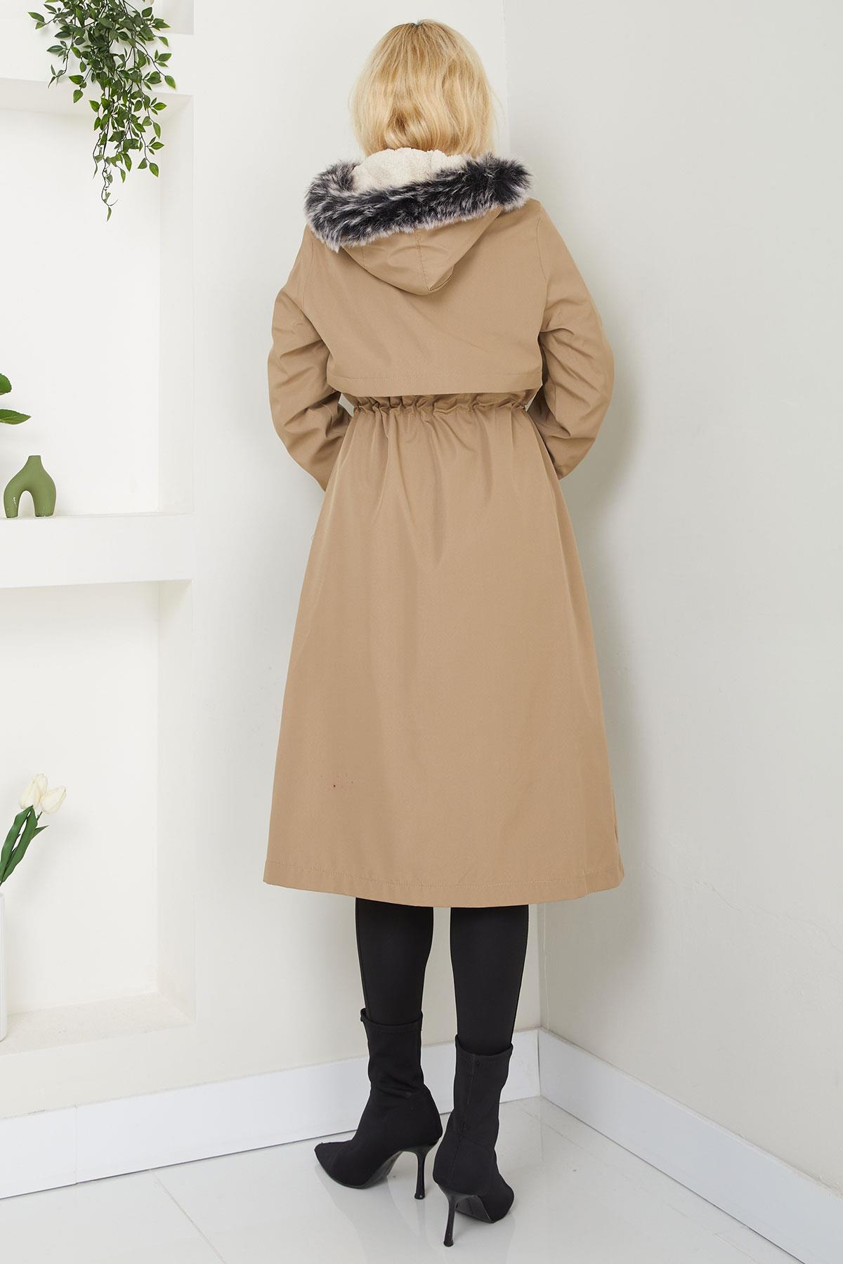 Allerli İçi Kürklü  Mont Vizon SS2330
