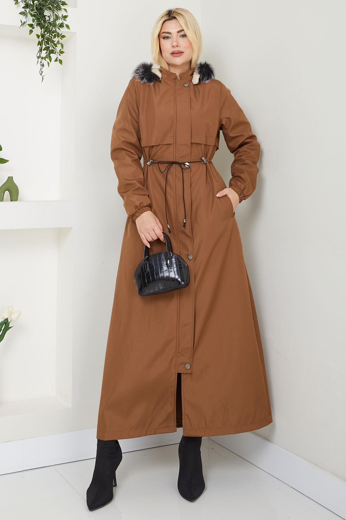 İçi Kürklü Tam Boy  Mont Taba SS2331
