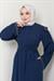 Kolu ve Omzu İncili Ferace Lacivert HM2425