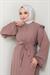 Kolu ve Omzu İncili Ferace Pembe HM2425