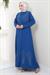 Kristal Taş İşlemeli Ferace İndigo HM2423