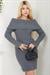 Madonna Yaka Fitilli Triko Elbise Füme SS2569