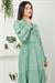 Önü Fırfırlı Kolu Bağlamalı Elbise Mint SS2078