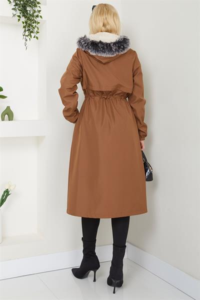 Allerli İçi Kürklü  Mont Taba SS2330